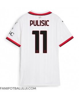 AC Milan Christian Pulisic #11 Tricou Fotbal Replică 2024-25 Femei Deplasare
